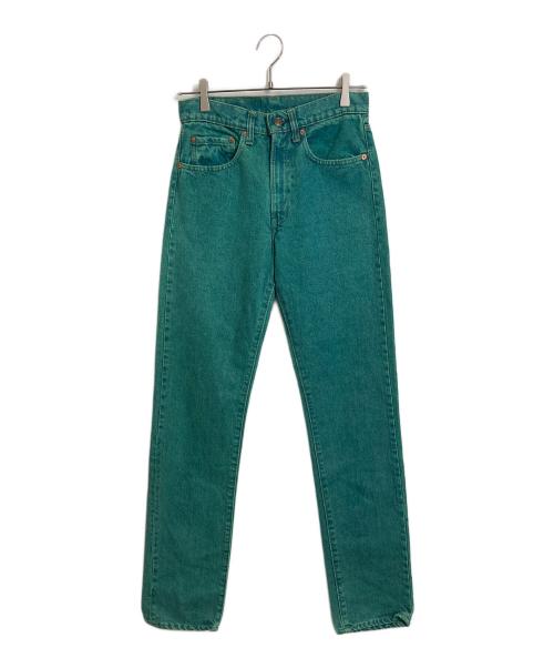 LEVI'S（リーバイス）LEVI'S (リーバイス) 【古着】８０'s後染め505デニムパンツ　ボタン裏650 42TALON グリーン サイズ:W28の古着・服飾アイテム