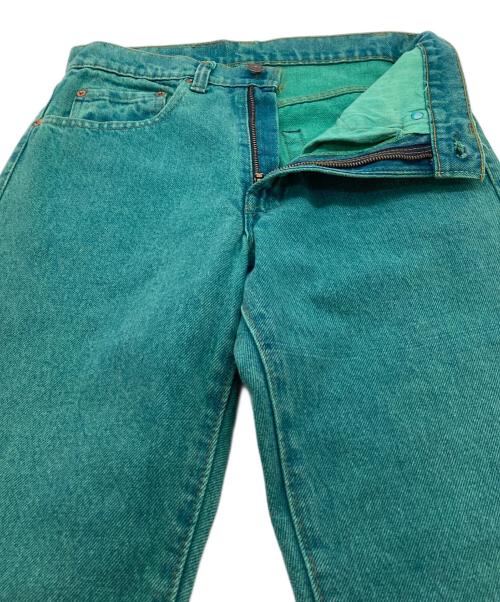 LEVI'S（リーバイス）LEVI'S (リーバイス) 【古着】８０'s後染め505デニムパンツ　ボタン裏650 42TALON グリーン サイズ:W28の古着・服飾アイテム
