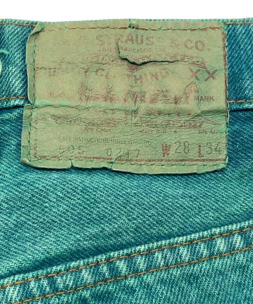 LEVI'S（リーバイス）LEVI'S (リーバイス) 【古着】８０'s後染め505デニムパンツ　ボタン裏650 42TALON グリーン サイズ:W28の古着・服飾アイテム
