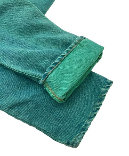 LEVI'S（リーバイス）LEVI'S (リーバイス) 【古着】８０'s後染め505デニムパンツ　ボタン裏650 42TALON グリーン サイズ:W28の古着・服飾アイテム