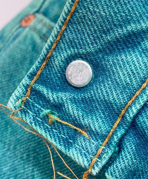 LEVI'S（リーバイス）LEVI'S (リーバイス) 【古着】８０'s後染め505デニムパンツ　ボタン裏650 42TALON グリーン サイズ:W28の古着・服飾アイテム