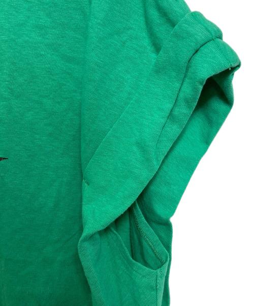 Americana（アメリカーナ）Americana (アメリカーナ) 袖ロールTシャツ　Tee   日本製 グリーン サイズ:00 未使用品の古着・服飾アイテム
