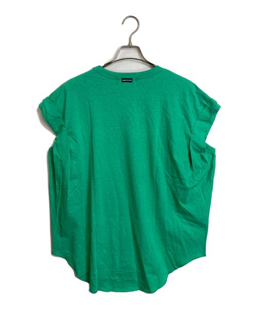 Americana（アメリカーナ）Americana (アメリカーナ) 袖ロールTシャツ　Tee   日本製 グリーン サイズ:00 未使用品の古着・服飾アイテム