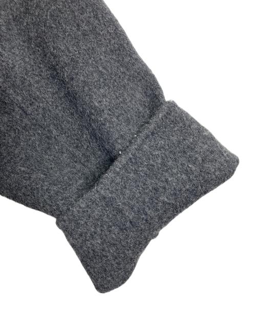 FRAY ID（フレイ アイディー）FRAY ID (フレイ アイディー) ビッグカラーリバーロングコート　アウター グレー サイズ:1の古着・服飾アイテム