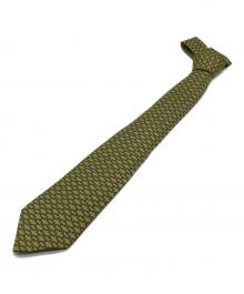 HERMES（エルメス）の古着「H総柄ネクタイ」｜グリーン