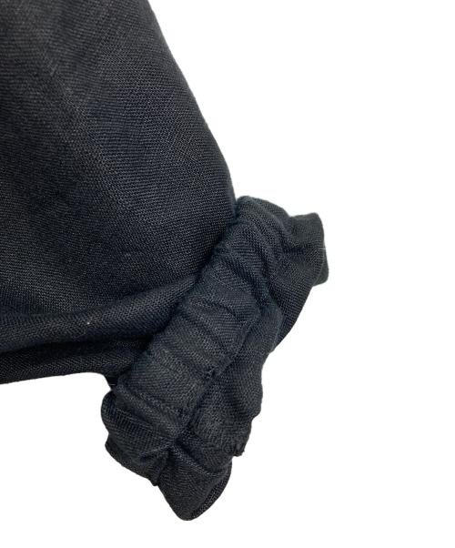 solamonat poche（ソラモナ ポッシェ）solamonat poche (ソラモナ ポッシェ) リネンワンピース　ロングワンピース　麻 ブラック サイズ:実寸参照の古着・服飾アイテム