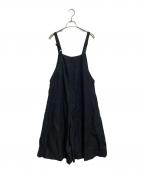 SARAHWEARサラウェア）の古着「リネンオーバーオール」｜ブラック