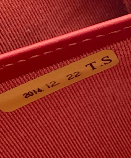 CHANEL（シャネル）CHANEL (シャネル) キャビアスキンラウンドファスナー財布　ウォレット　長財布 レッド サイズ:実寸参照の古着・服飾アイテム