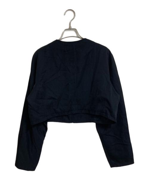 Y's（ワイズ）Y's (ワイズ) ノーカラージャケット 03SS ブラック サイズ:実寸参照の古着・服飾アイテム