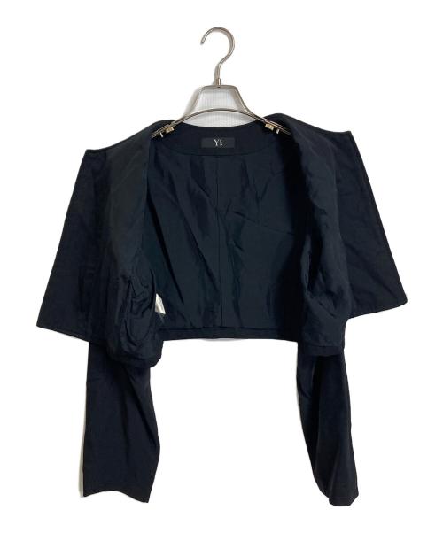 Y's（ワイズ）Y's (ワイズ) ノーカラージャケット 03SS ブラック サイズ:実寸参照の古着・服飾アイテム