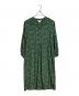SOEJU（ソージュ）の古着「ペイズリー柄ワンピース　長袖ワンピース　総柄　日本製」｜グリーン