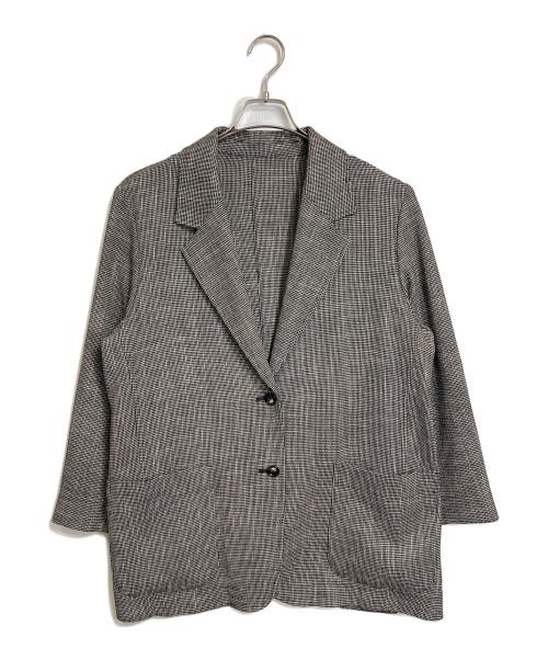 Spick and Span（スピック＆スパン）Spick and Span (スピックアンドスパン) カラミジャケット　アウター　ライトアウター　オフィスカジュアル　セレモニー　日本製 ブラウン サイズ:FREEの古着・服飾アイテム