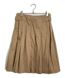 COMME des GARCONS（コムデギャルソン）の古着「ラップスカート　プリーツスカート」｜ベージュ