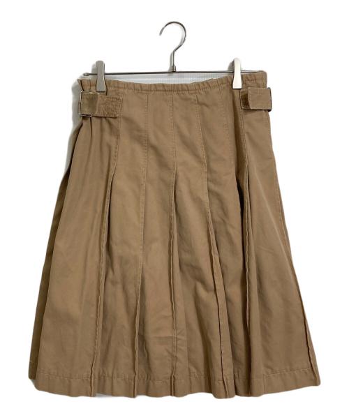 COMME des GARCONS（コムデギャルソン）COMME des GARCONS (コムデギャルソン) ラップスカート　プリーツスカート ベージュ サイズ:Sの古着・服飾アイテム