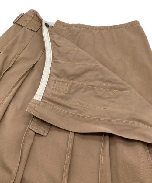 COMME des GARCONS（コムデギャルソン）COMME des GARCONS (コムデギャルソン) ラップスカート　プリーツスカート ベージュ サイズ:Sの古着・服飾アイテム