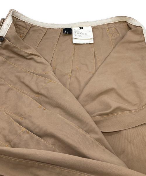 COMME des GARCONS（コムデギャルソン）COMME des GARCONS (コムデギャルソン) ラップスカート　プリーツスカート ベージュ サイズ:Sの古着・服飾アイテム