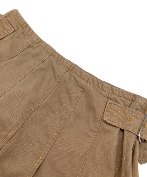 COMME des GARCONS（コムデギャルソン）COMME des GARCONS (コムデギャルソン) ラップスカート　プリーツスカート ベージュ サイズ:Sの古着・服飾アイテム