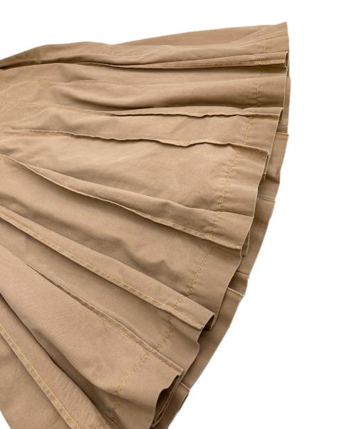 COMME des GARCONS（コムデギャルソン）COMME des GARCONS (コムデギャルソン) ラップスカート　プリーツスカート ベージュ サイズ:Sの古着・服飾アイテム