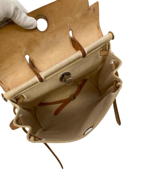 HERMES（エルメス）HERMES (エルメス) リュック　2000年製造　エールバッグアドPM ベージュ×ブラウン サイズ:PMの古着・服飾アイテム