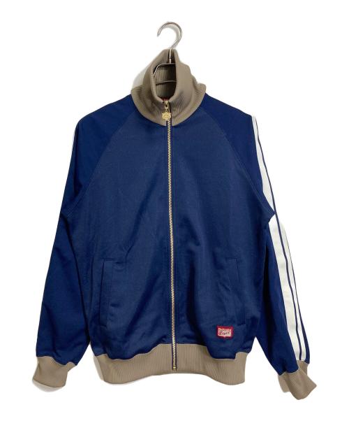 Onitsuka Tiger（オニツカタイガー）Onitsuka Tiger (オニツカタイガー) シャドウ小紋トラックジャケット　ジャージ　アウター　ライトアウター ネイビー サイズ:Mの古着・服飾アイテム