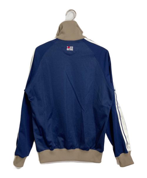Onitsuka Tiger（オニツカタイガー）Onitsuka Tiger (オニツカタイガー) シャドウ小紋トラックジャケット　ジャージ　アウター　ライトアウター ネイビー サイズ:Mの古着・服飾アイテム