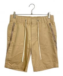 Junhashimoto（ジュンハシモト）の古着「ジップハーフパンツ　コットンパンツ」｜ベージュ