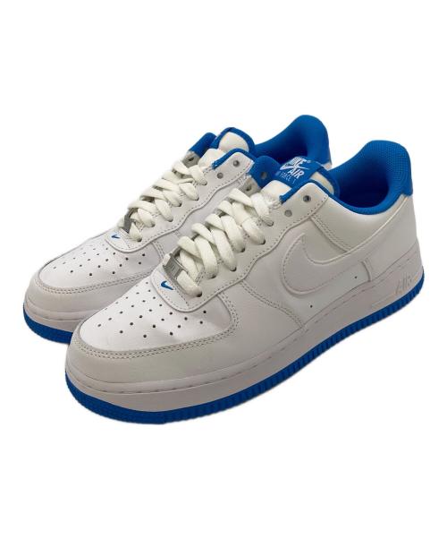 NIKE（ナイキ）NIKE (ナイキ) AIR FORCE 1 '07 ホワイト×ブルー サイズ:UK7の古着・服飾アイテム