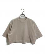 THE NEWHOUSEザ ニューハウス）の古着「【HPS別注】ベロア5分袖Tシャツ」｜ベージュ