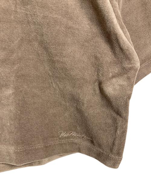 THE NEWHOUSE（ザ ニューハウス）THE NEWHOUSE (ザ ニューハウス) 【HPS別注】ベロア5分袖Tシャツ　ショートトップス　Tee  日本製 ブラウン サイズ:FREEの古着・服飾アイテム
