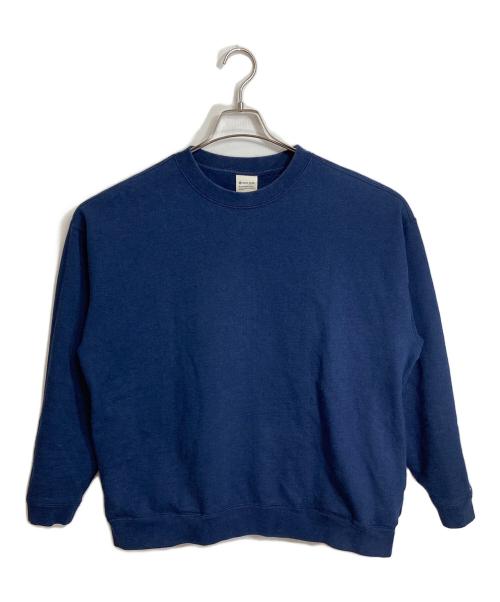 Snow peak（スノーピーク）snow peak (スノーピーク) Recycled Cotton Sweat Crew-Neck ネイビー サイズ:Lの古着・服飾アイテム
