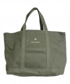 Snow peakスノーピーク）の古着「キャンバストートバッグ　ビッグサイズ　大容量」｜グリーン