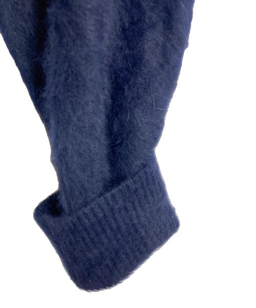 martinique（マルティニーク）martinique (マルティニーク) FOXショートプルオーバー　ショートニット ネイビー サイズ:実寸参照の古着・服飾アイテム