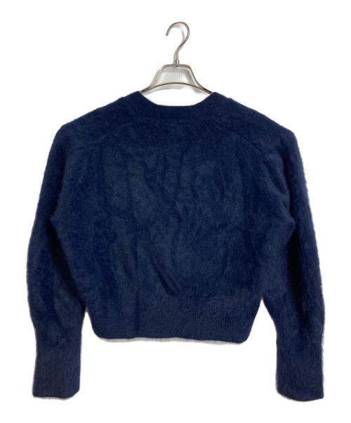 martinique（マルティニーク）martinique (マルティニーク) FOXショートプルオーバー　ショートニット ネイビー サイズ:実寸参照の古着・服飾アイテム
