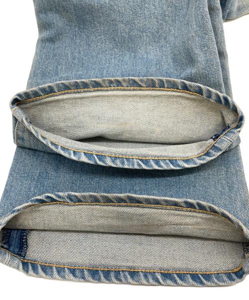 FRAMeWORK（フレームワーク）FRAMeWORK (フレームワーク) デニムストレートパンツ　5ポケット　ジーンズ　ジッパーフライ　日本製 ブルー サイズ:34の古着・服飾アイテム