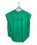 Americanaアメリカーナ）の古着「袖ロールTシャツ　Tee   日本製」｜グリーン