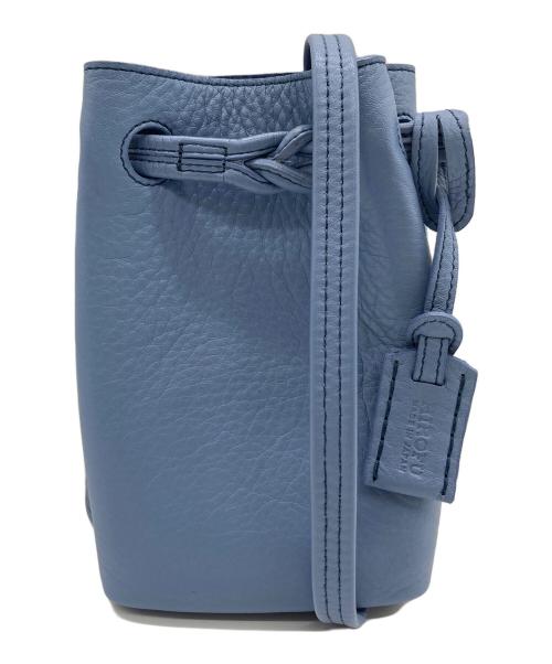 HIROFU（ヒロフ）HIROFU (ヒロフ) スマートフォン用ミニレザーショルダーバッグ　ミニバッグ ブルー サイズ:実寸参照の古着・服飾アイテム