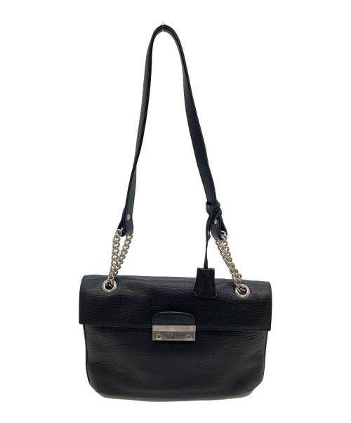 J&M DAVIDSON（ジェイ＆エム デヴィッドソン）J&M DAVIDSON (ジェイ＆エム デヴィッドソン) レザーショルダーバッグ　チェーン ブラック サイズ:実寸参照の古着・服飾アイテム