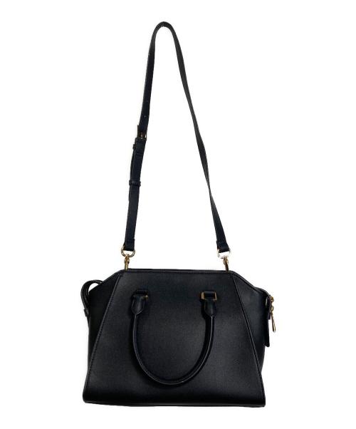 CHARLES & KEITH（チャールズアンドキース）CHARLES & KEITH (チャールズ＆キース) ダブルハンドルトートバッグ ２WAYショルダーバッグ PUレザー ブラック サイズ:実寸参照の古着・服飾アイテム