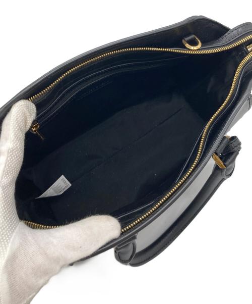 CHARLES & KEITH（チャールズアンドキース）CHARLES & KEITH (チャールズ＆キース) ダブルハンドルトートバッグ ２WAYショルダーバッグ PUレザー ブラック サイズ:実寸参照の古着・服飾アイテム