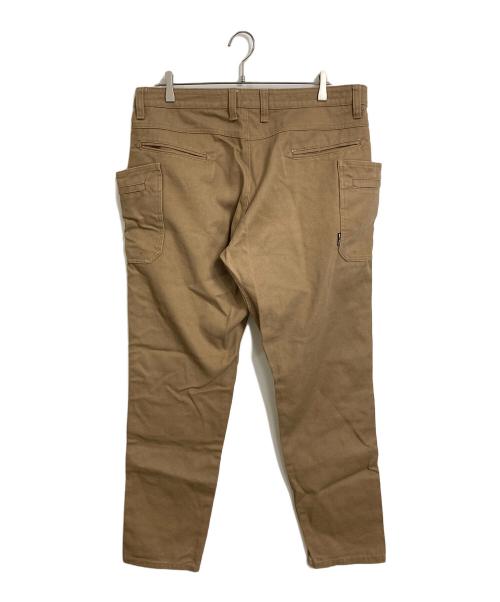 GRIP SWANY（グリップスワニー）GRIP SWANY (グリップスワニー) ファイヤープルーフパンツ カーゴパンツ ダック地 ブラウン サイズ:XLの古着・服飾アイテム