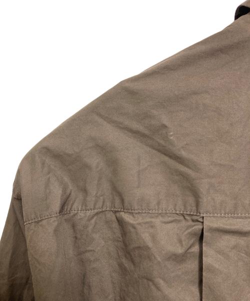 1er Arrondissement（プルミエ アロンディスモン）1er Arrondissement (プルミエ アロンディスモン) ハイポリコットンシャツドレス　ロングワンピース ブラウン サイズ:38の古着・服飾アイテム