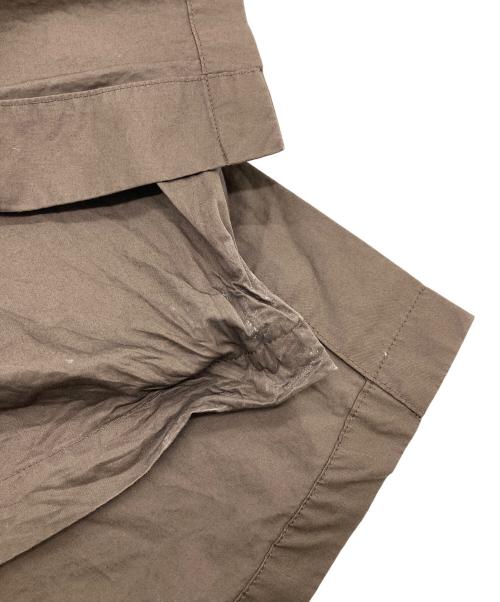 1er Arrondissement（プルミエ アロンディスモン）1er Arrondissement (プルミエ アロンディスモン) ハイポリコットンシャツドレス　ロングワンピース ブラウン サイズ:38の古着・服飾アイテム