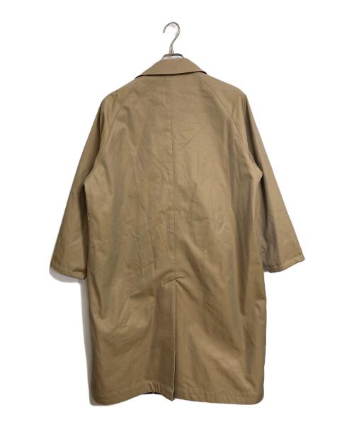 Kinloch Anderson（キンロックアンダーソン）Kinloch Anderson (キンロックアンダーソン) リバーシブルシングルコート　ロングコート ベージュ×グリーン×ネイビー サイズ:FREEの古着・服飾アイテム