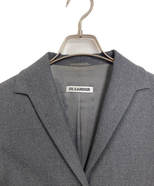 JIL SANDER（ジルサンダー）JIL SANDER (ジルサンダー) ウール3Bジャケット　アウター　本人期　イタリア製 グレー サイズ:34の古着・服飾アイテム