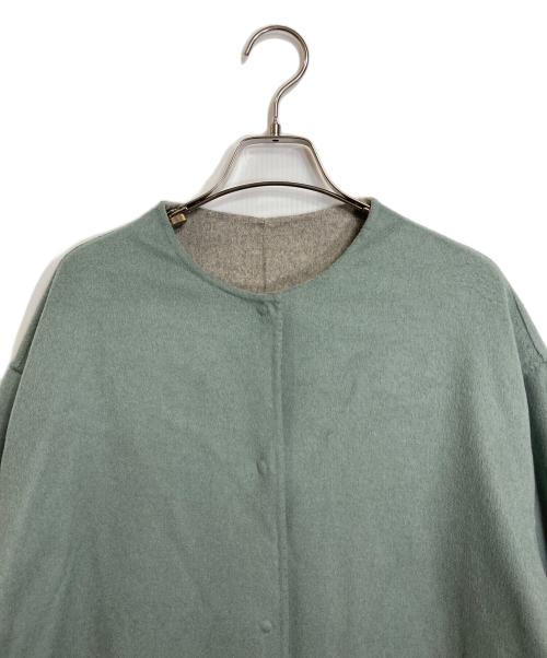 SIMPLICITE（シンプリシテ）SIMPLICITE (シンプリシテ) S120ブレンドリバーシブルコート　ノーカラーコート ベージュ サイズ:L 未使用品の古着・服飾アイテム