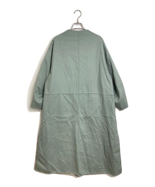 SIMPLICITE（シンプリシテ）SIMPLICITE (シンプリシテ) S120ブレンドリバーシブルコート　ノーカラーコート ベージュ サイズ:L 未使用品の古着・服飾アイテム