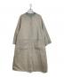 SIMPLICITE（シンプリシテ）の古着「S120ブレンドリバーシブルコート　ノーカラーコート」｜ベージュ