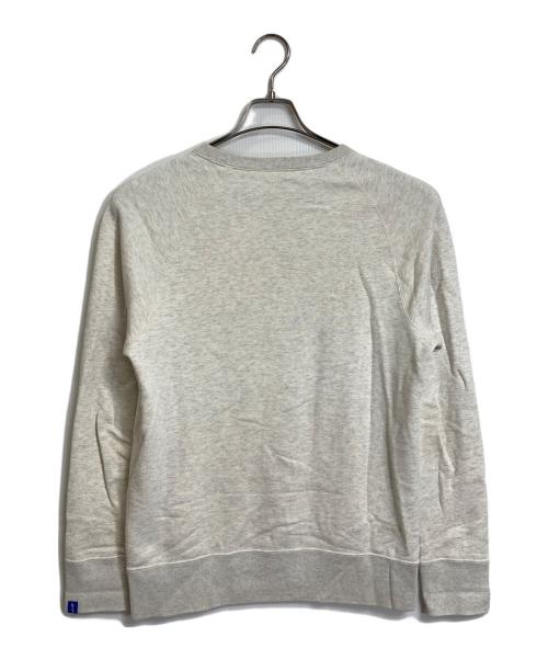 LOOPWHEELER（ループウィラー）LOOPWHEELER (ループウィラー) 前Vスウェット ガゼットスウェット　日本製 アイボリー サイズ:Mの古着・服飾アイテム