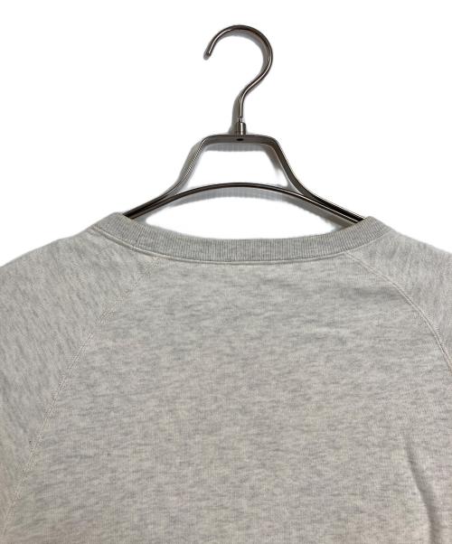 LOOPWHEELER（ループウィラー）LOOPWHEELER (ループウィラー) 前Vスウェット ガゼットスウェット　日本製 アイボリー サイズ:Mの古着・服飾アイテム