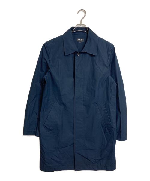 A.P.C.（アーペーセー）A.P.C. (アーペーセー) ステンカラーコート　アウター　ライトアウター　薄手コート ネイビー サイズ:Mの古着・服飾アイテム